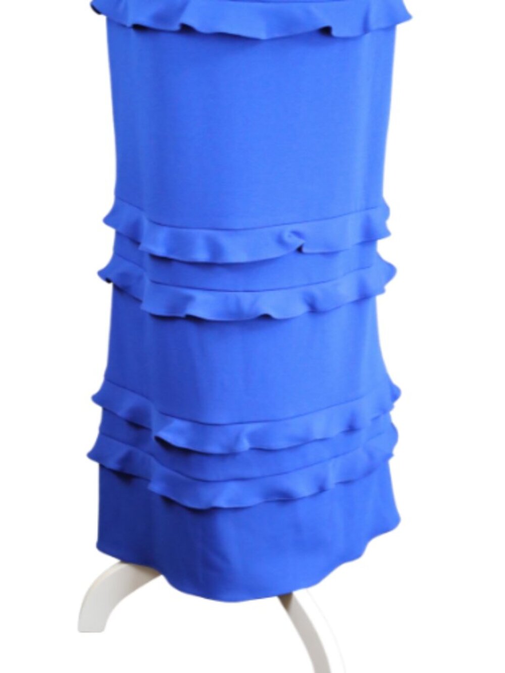 Adrianna Papell Royal Blue Ruffle Formal Evening Event Dress Size - Picture 14 of 14